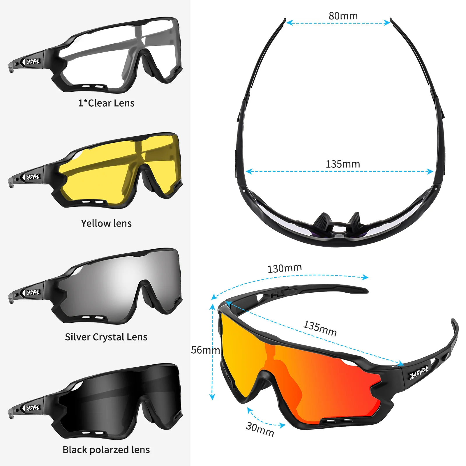 

2021 Cycling Glasses Polarized 5 Lens Road Bike Women Men Sport Sunglasses Bicycle MTB Goggle Mountain Outdoor Fishing Eyewear