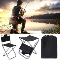 aluminum alloy folding fishing chair outdoor portable stool leisure chair fishing chair barbecue stool with storage bag