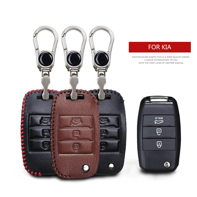 KUKAKEY чехол для ключей с логотипом автомобиля Kia Rio 3 4 5 K2 K3 K5 Bongo Sorento Soul Sportage