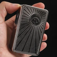 1pcs randomly metal cigarette case with paper holder tobacco box humidor container elegant smoking pipe tool portable