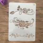 Трафареты для рисования стен, A4, 29 х21 см, венок, корона, раскраска для скрапбукинга, рельефная декоративная альбомная бумага