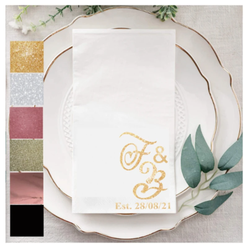 Термонаклейка с блестками для свадебных инициалов и даты термонаклейка надписью