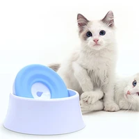 1 2l puppy kitten buoyancy water fountain drinking feeder training lifting drink feeding for cat dog detachable anti over bowl
