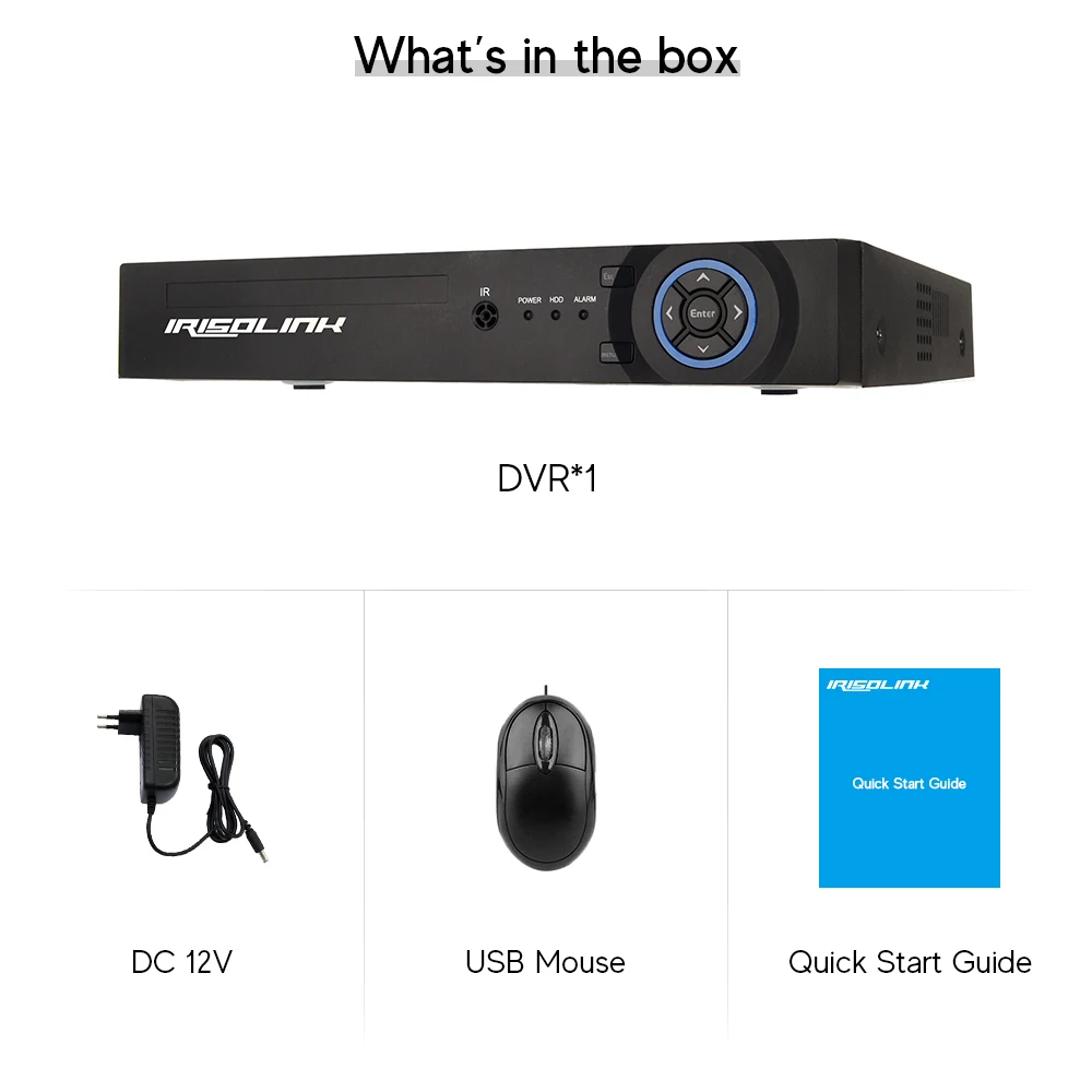 Irisolink 1080N 8CH AHD DVR 5 в 1 Гибридный H.265 регистратор безопасности для 720P TVI CVI аналоговая