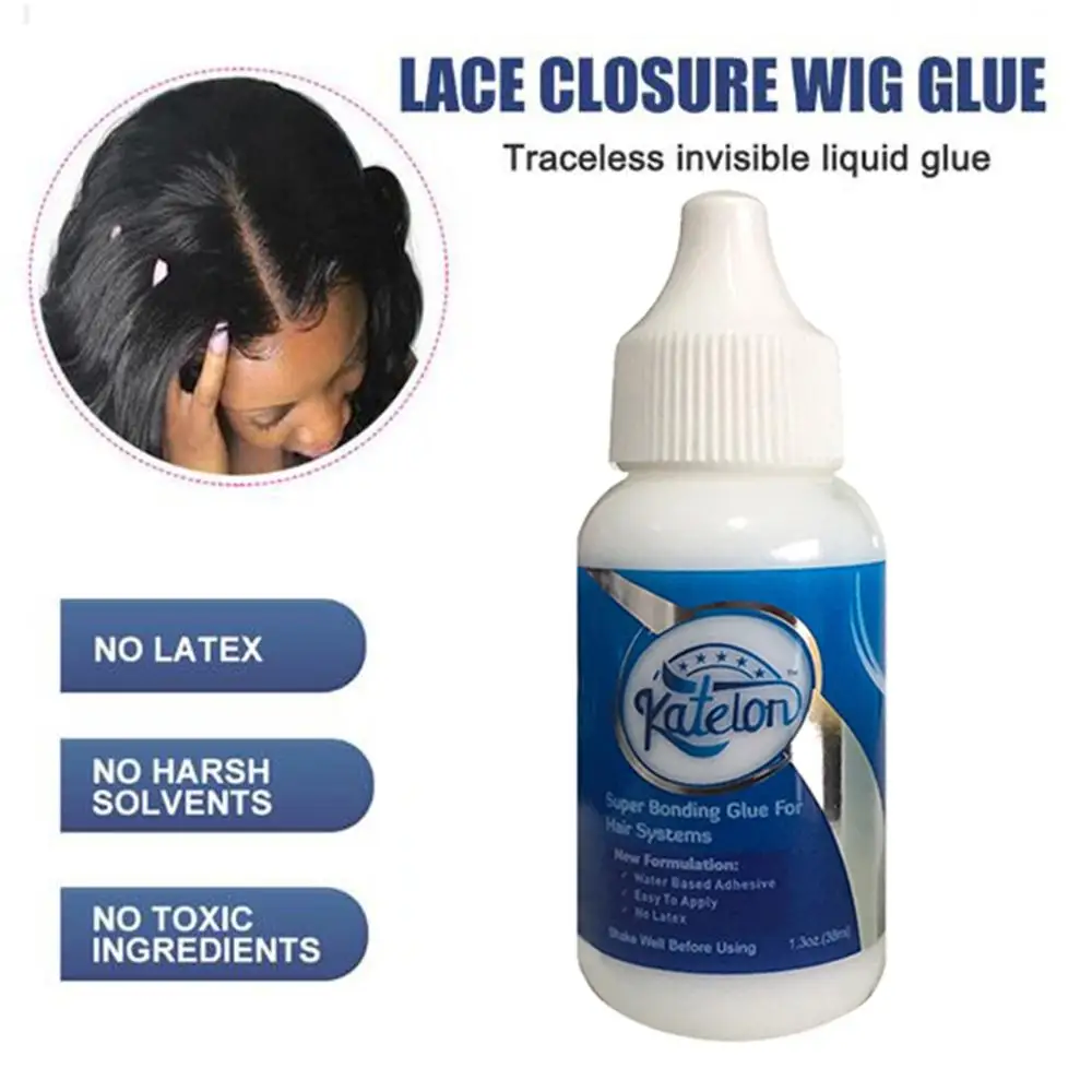 1 шт. кружевной парик клей водонепроницаемый склеивание невидимый с бутылка