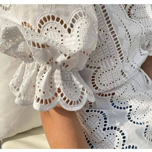 

Vintage Cotton Shirt Female Oversize Womens SHORT Sleeve Girls Blouse Summer Plus Size Women LACE Blouses Femme Blusas