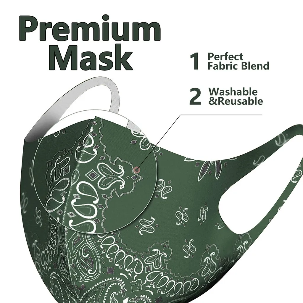 4 шт. маски для лица с рождественским принтом мужчин и женщин|Женские маски| |