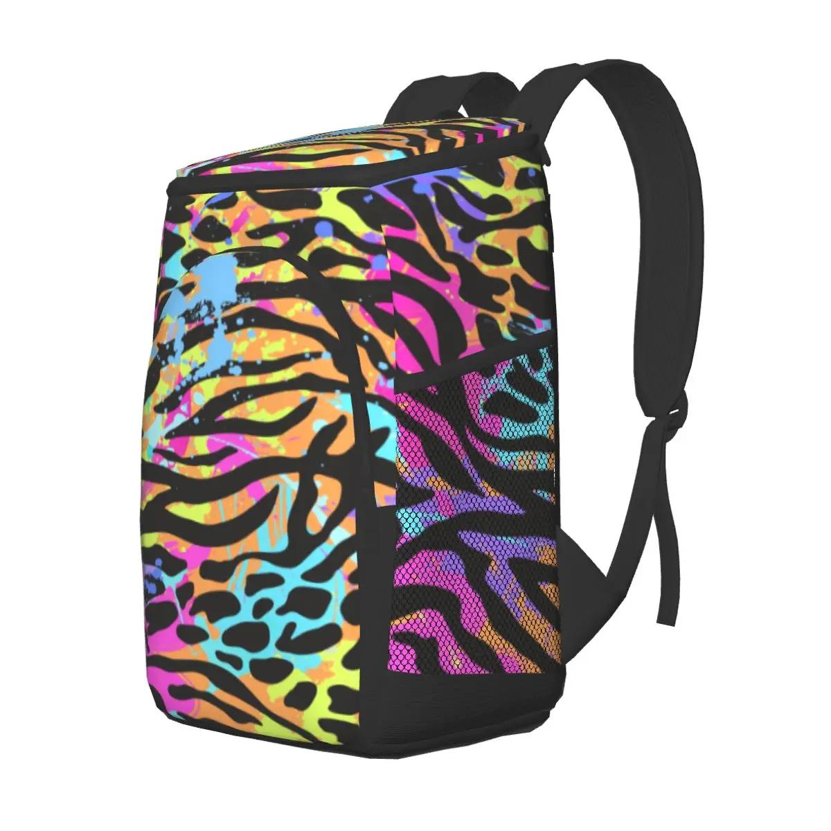 large cooler bag thermo lunch picnic box neon animal skin mix insulated backpack ice pack fresh carrier thermal shoulder bag free global shipping