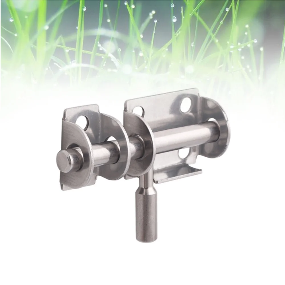 

Stainless Steel Safety Door Bolts Latches Anti-Theft Lock Buckle Thickened Stainless Steel Bedroom Door and Window (Silver