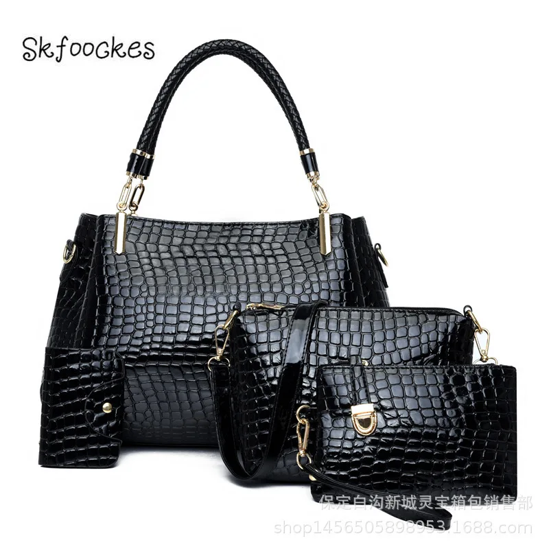 Женская сумка через плечо Skfoockes новинка 2020 женская с каменной текстурой тройка