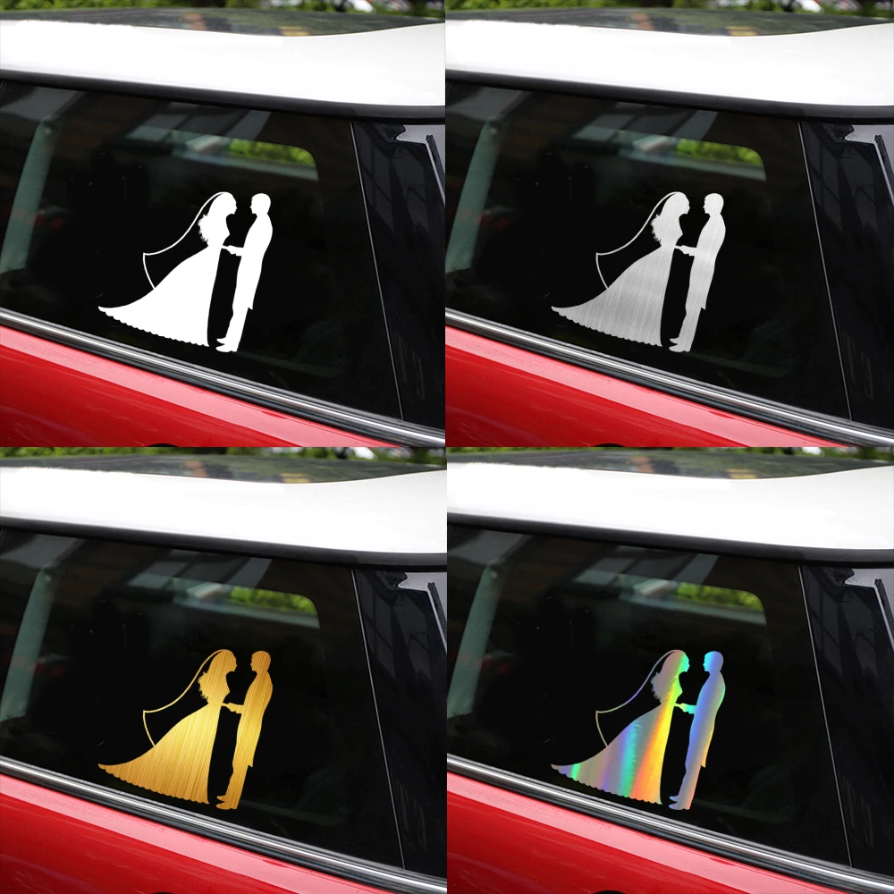 WIPERSIGNS Свадебные автомобильные наклейки на бампер и автомобильный Стайлинг