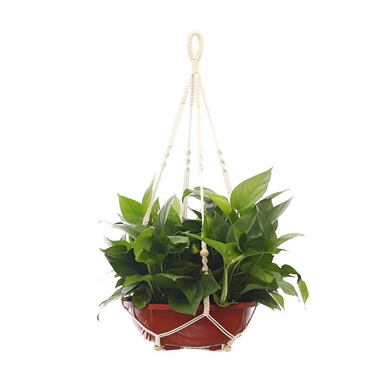 

Hanging Plant Handmade Macrame Plant Hanger Flower Pot Planter Hanger Wall Decor Courtyard Garden Hanging Planter Hanging Basket