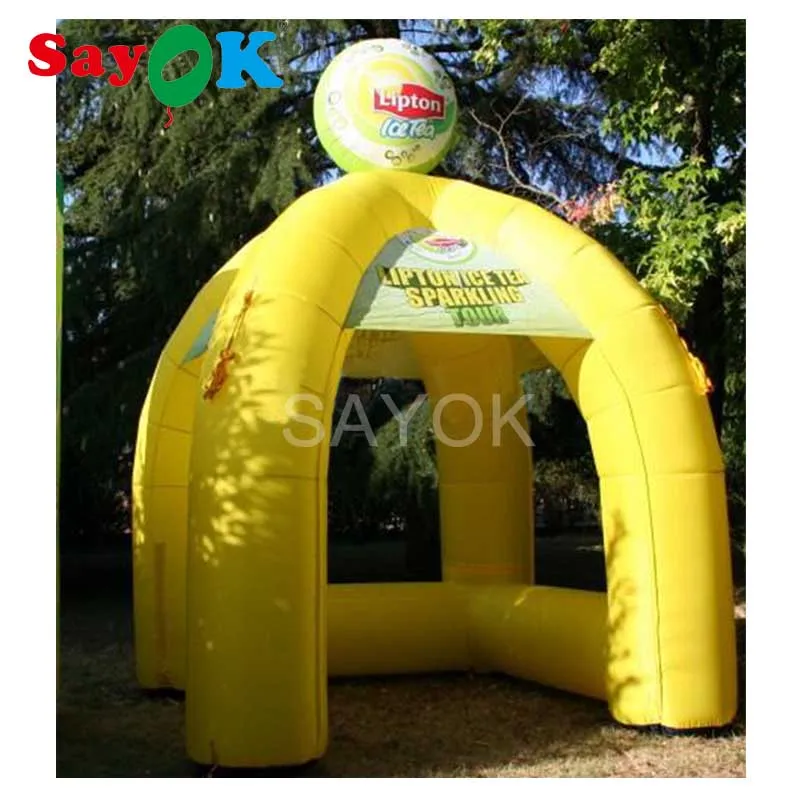 

Inflatable ice cream booth,inflatable sales kiosk stand booth ticket tent for business promotion