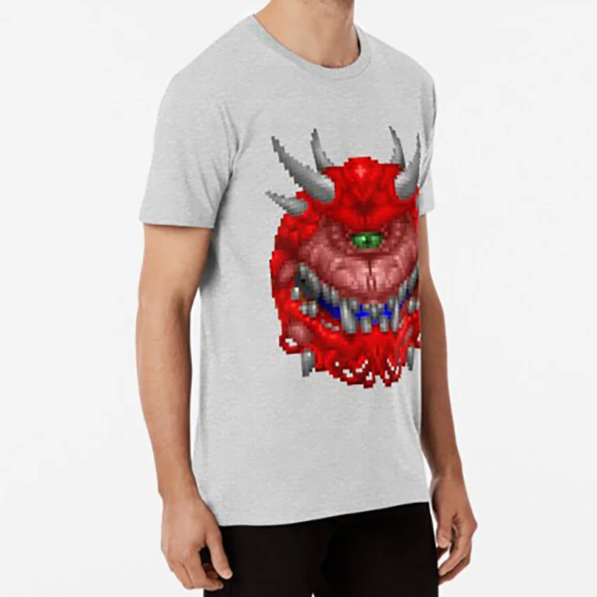 Футболка DOOM Cacodemon игра FPS doom PC id gamer Hello 90s cacodemon|Мужские футболки| |