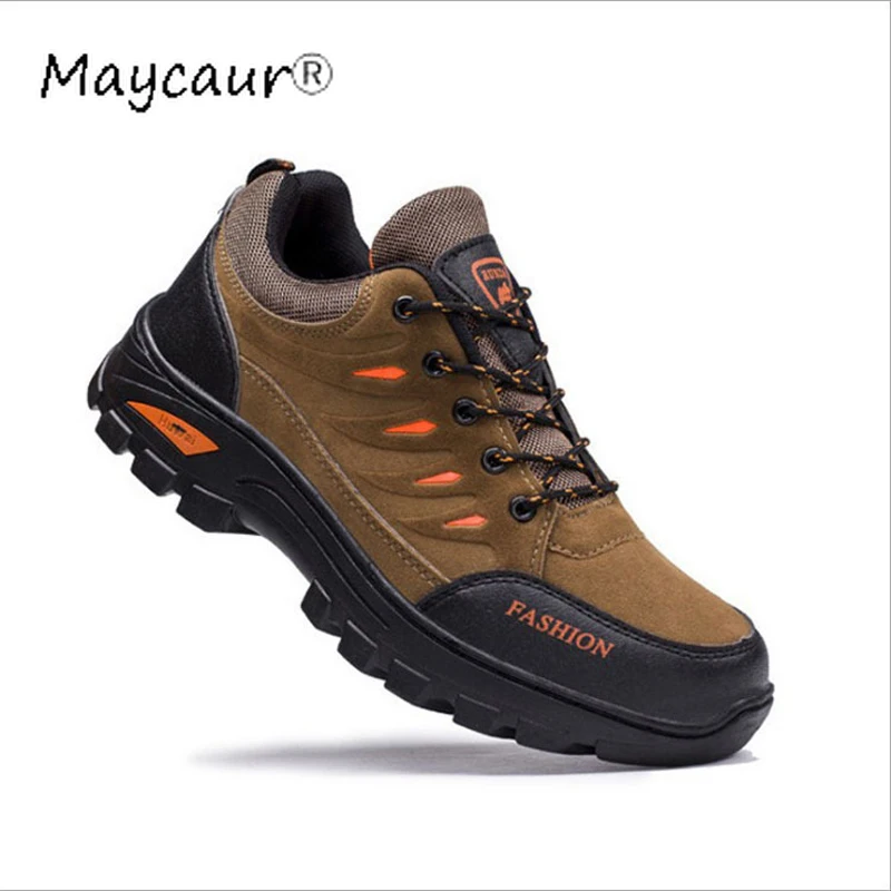 2019 Новые мужские ботинки рабочие уличные водонепроницаемые сникерсы мужская