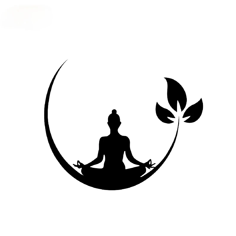 

12cm Fashion Yoga Fitness Decor Vinyl Car Sticker