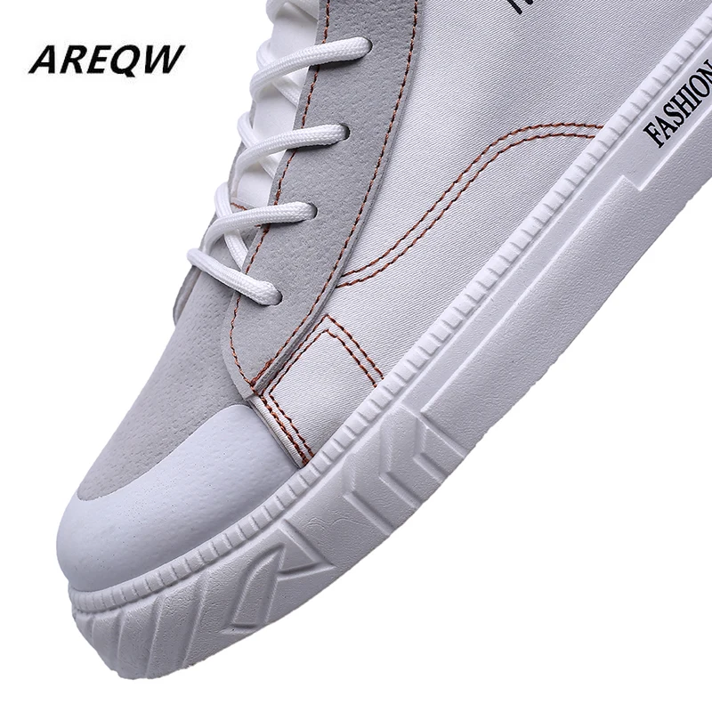 2019 Men's Fashion Hot Canvas Shoes High To Help Breathable Comfortable Rubber Non-slip Wear-resistant Sneakers | Обувь