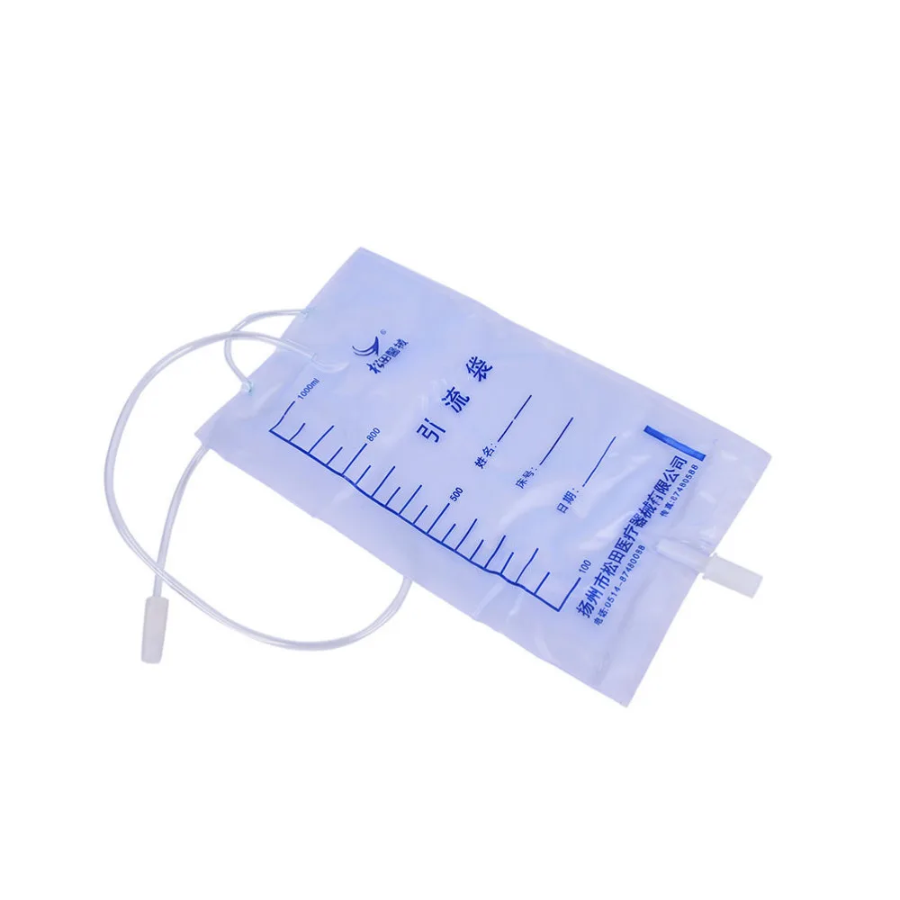 

5 Pcs/lot Disposable Urine Bag Medical Latex Sleeve Type Male Drainage Bag 1000ML Urine Collector Bag