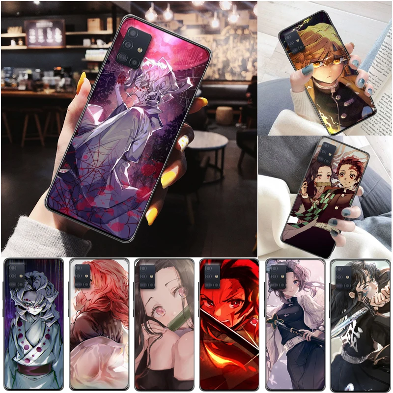 

Demon Slayer Kamado Nezuko Agatsuma Zenitsu Kamado Tanjirou Kimetsu No Yaiba Phone Case For Samsung Galaxy A51 A71 Carcasa