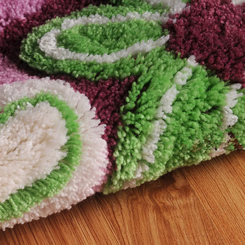 Полукруглый Придверный коврик для ванной Противоскользящий мягкий ковер кухни