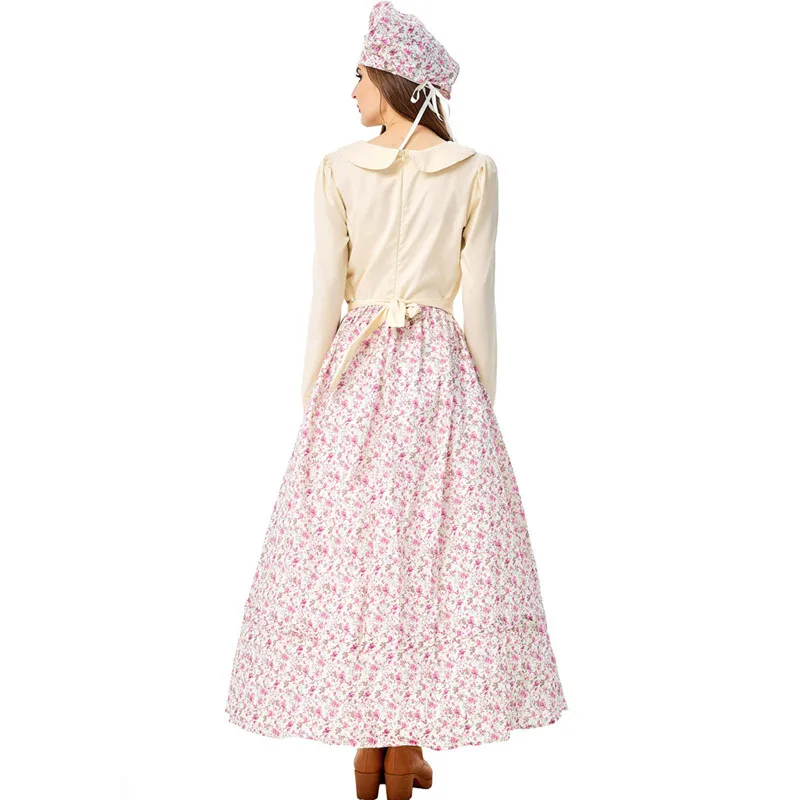 

Women Halloween Dessert Pastry chef Cook Costume Female Housekeeper Maid Cosplay Carnival Purim Masquerade Role play party dress