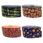 10 ярдов 15 мм летучая мышь Тыква Луна принт Хэллоуин Складная эластичная Женская резинка для волос сделай сам Аксессуары для волос повязка на голову