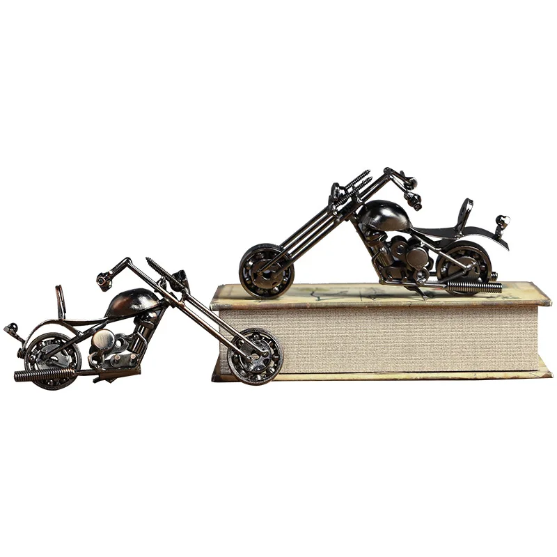 

Creative retro motorcycle model small ornaments boys room personality ornaments home TV cabinet wine cabinet decorations