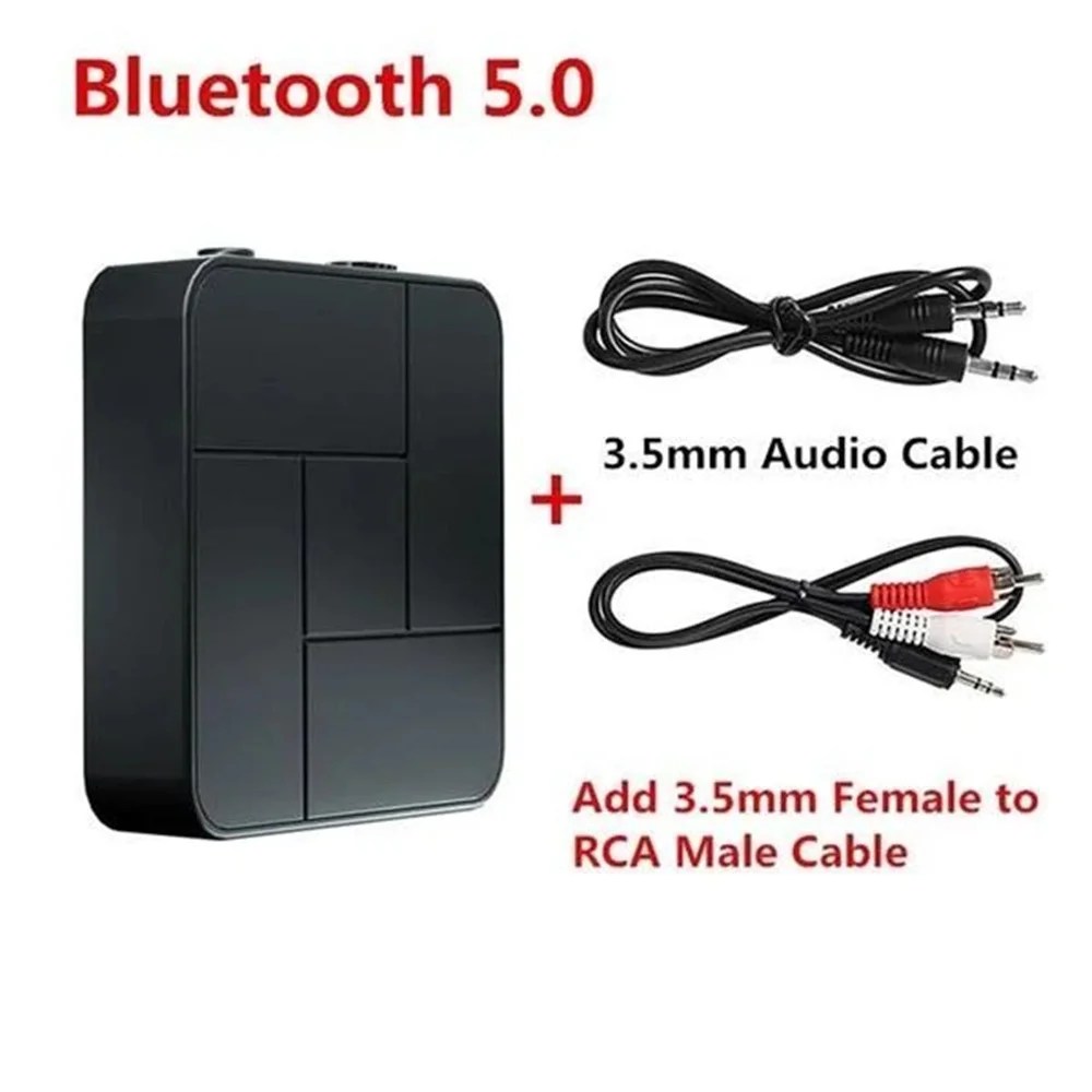 Bluetooth 5 0 Audio Receiver Transmitter AUX RCA 3.5MM Jack Stereo Music Wireless Adapter USB Dongle For Car TV PC Headphone |