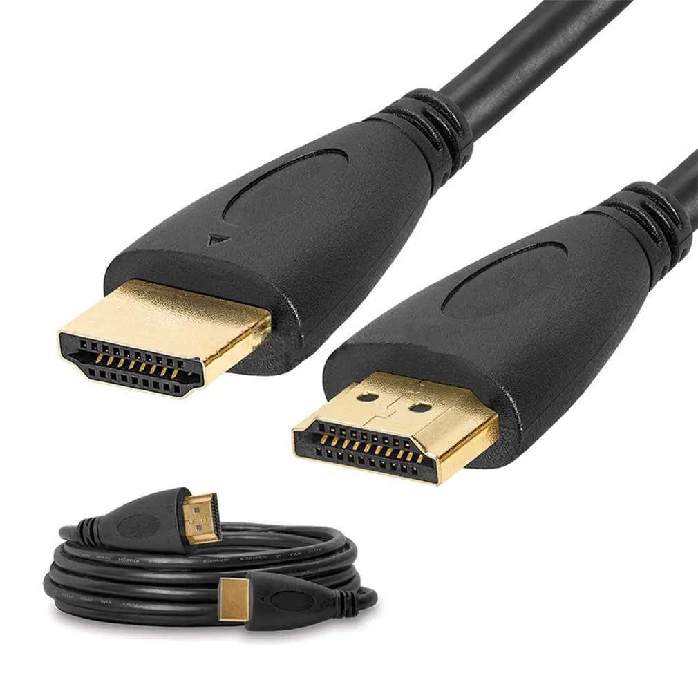 

HDMI-compatible CABLE For BLURAY 3D DVD For PS3 HDTV XBOX LCD HD TV 1080P Gold Plated Connector 3D 1080P Male to Male