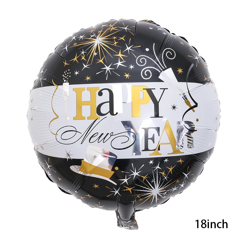 2021 Новый год Алюминий Фольга шар с днем украшения пленка шампанское шарик для