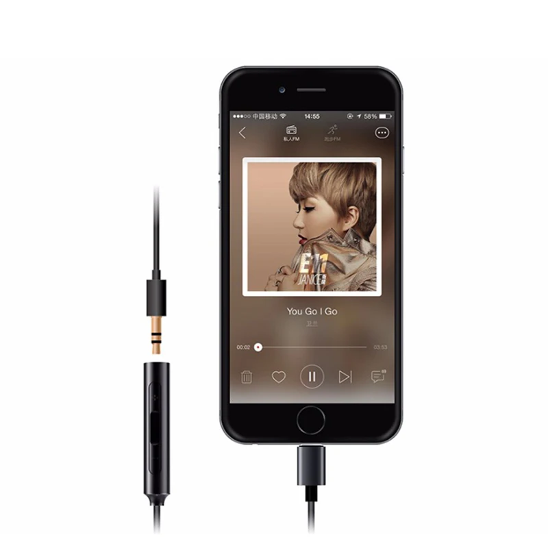 Усилитель FiiO DAC i1 80 см/7 см для Apple для iPhone MFI FiiO 3,5 мм для наушников lightning dac улучшает качество звука кабель