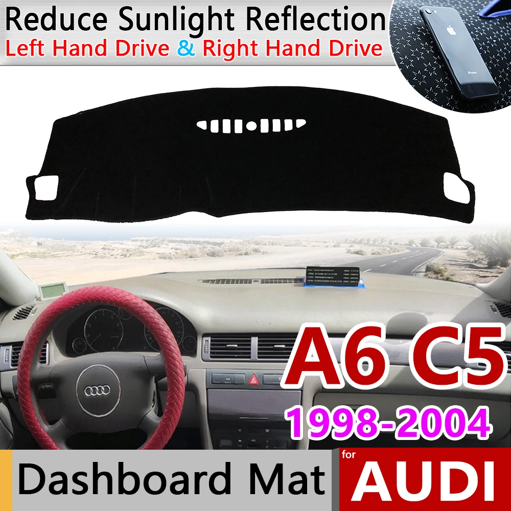 Для Audi A6 C5 1998 ~ 2004 4B Противоскользящий коврик на приборную панель солнцезащитный
