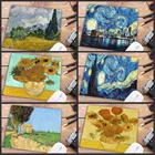 Коврик для мыши Van Gogh резиновый, Настольный коврик для скоростной мыши с цветочным рисунком, маленький размер 18x22 см, аниме, аксессуары для игр