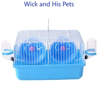 hamster dating cage golden bear guinea pig cage oversized luxury villa mini large pastoral double rat isolation fight cage pets