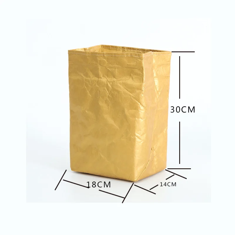 Многоразовые коричневые бумажные пакеты для ланча изолированный Ланч-бокс