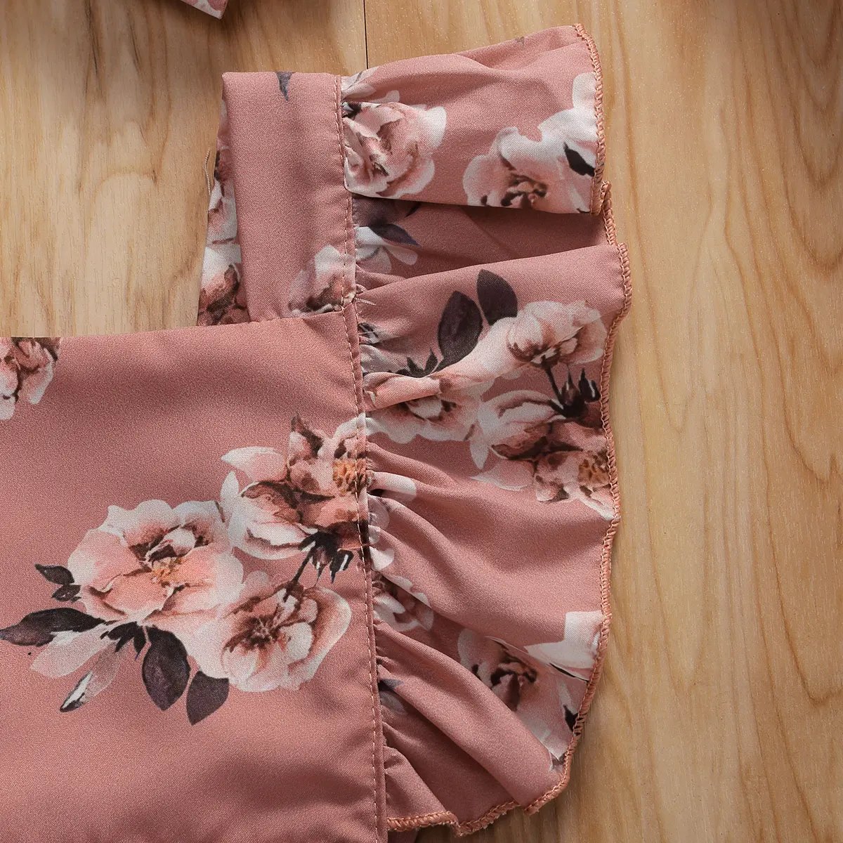 Ropa de verano para beb&eacute;, pelele Floral para reci&eacute;n nacido, monos sin mangas con volantes y diadema-4