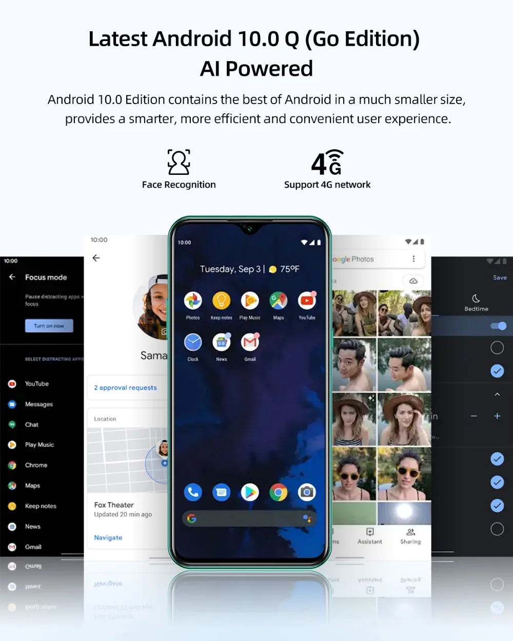 DOOGEE X95 6 52 "Дисплей 16 Гб Встроенная память мобильного телефона Android 10 4G LTE