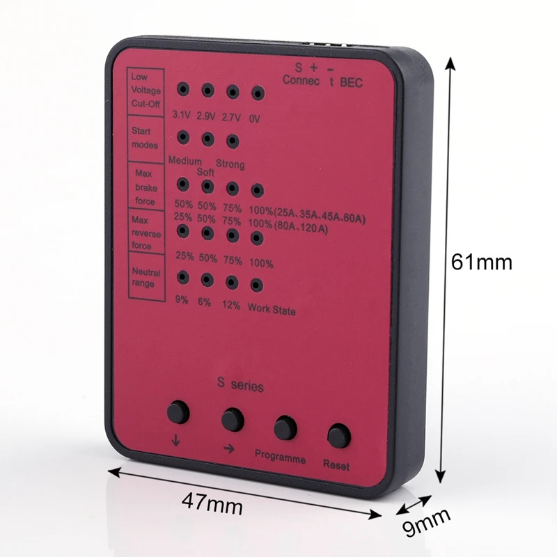 Программирующая карта для 45A/120A Rc автомобиля Esc Бесщеточный электронный