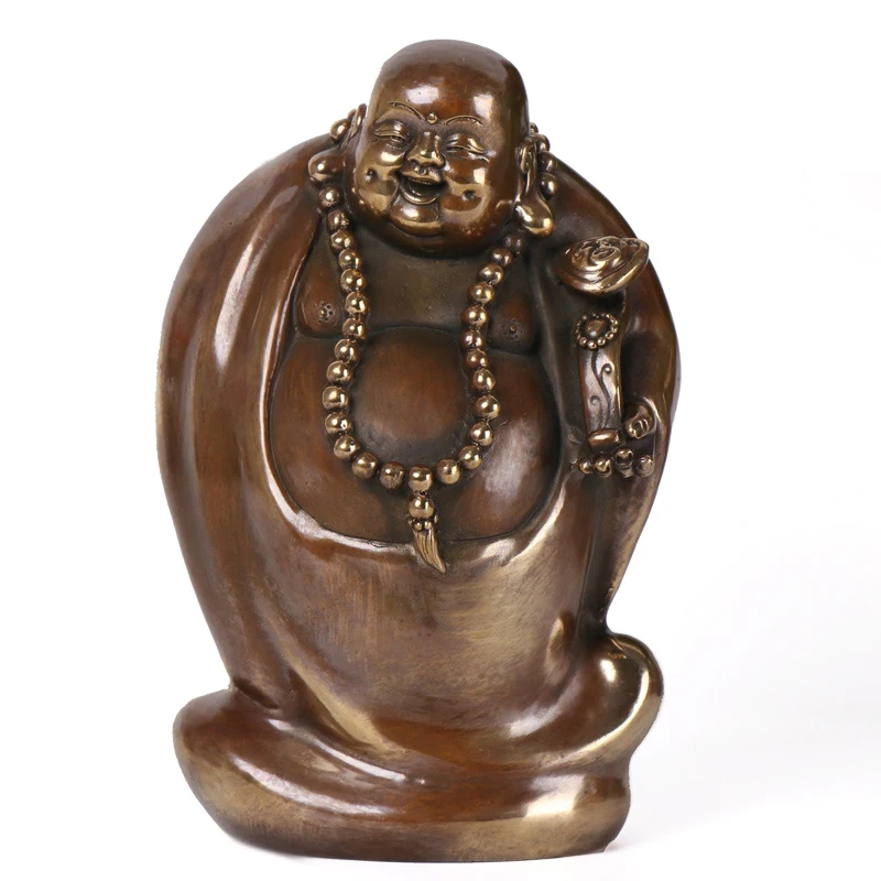 

MOZART Bronze Crafts Decorations Ruyi Maitreya Nafu Fortune Lucky Fortune