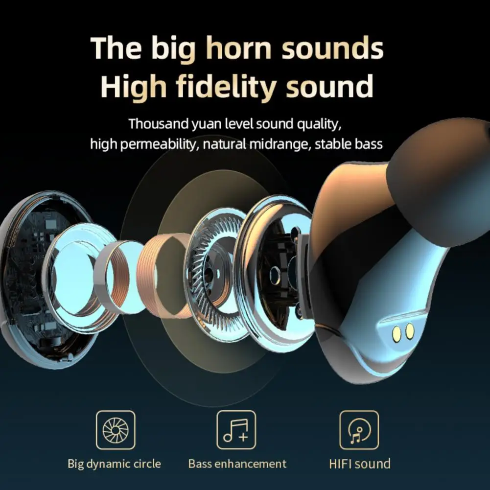 LB-9 стерео Bluetooth-гарнитура с цифровым дисплеем сверхдлинные бинауральные