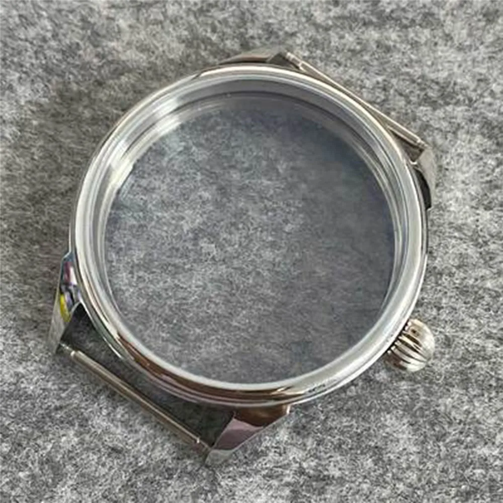 

Transparent Bottom 42mm Watch Case Fit for ETA6497 ETA6498 ST3600 ST3620 Movement 36mm Dial Men Watch Part Polishing Shell Cover