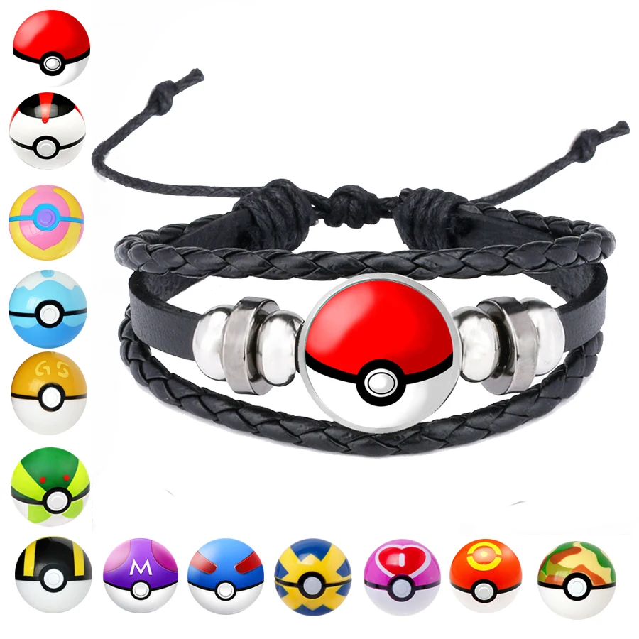 Pokeball браслеты Монстр Pika узор шикарный многослойный браслет для унисекс подарок