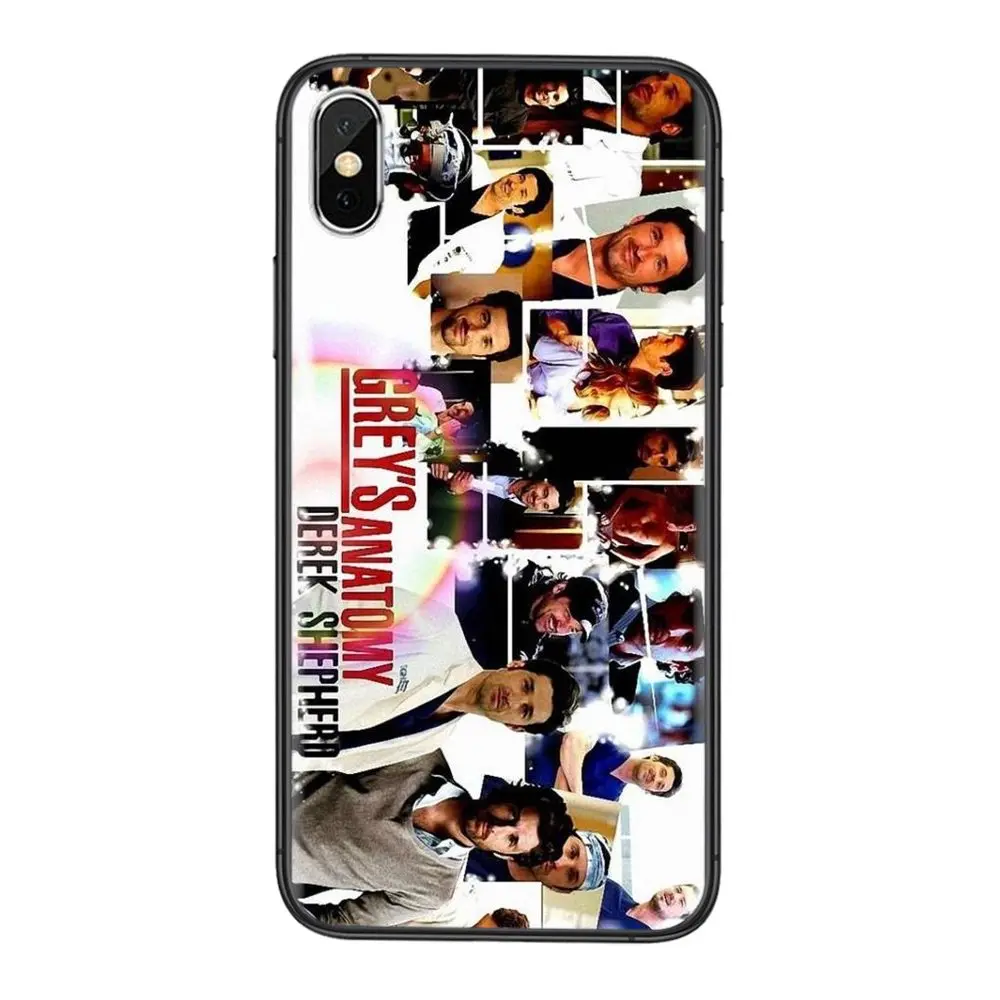 Derek Shepherd Greys Anatomy Poster Black Shell Painting Bumper Reasonal Price For Redmi Note 10 9 9S 9T 8 8T 7 6 5 5A 4 Pro | Мобильные