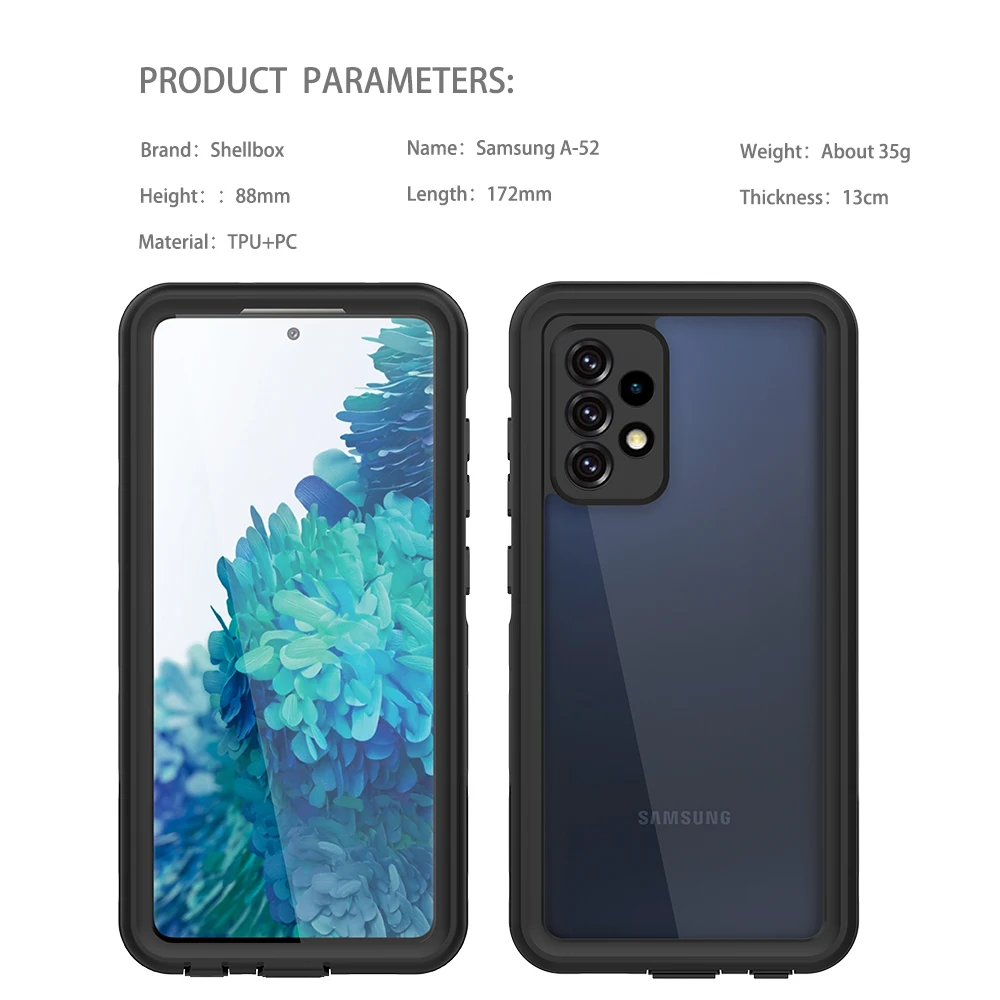 underwater cases for samsung galaxy a52 5g case snorkelling ip68 waterproof diving shockproof 360 full cover for a52 4g covers free global shipping