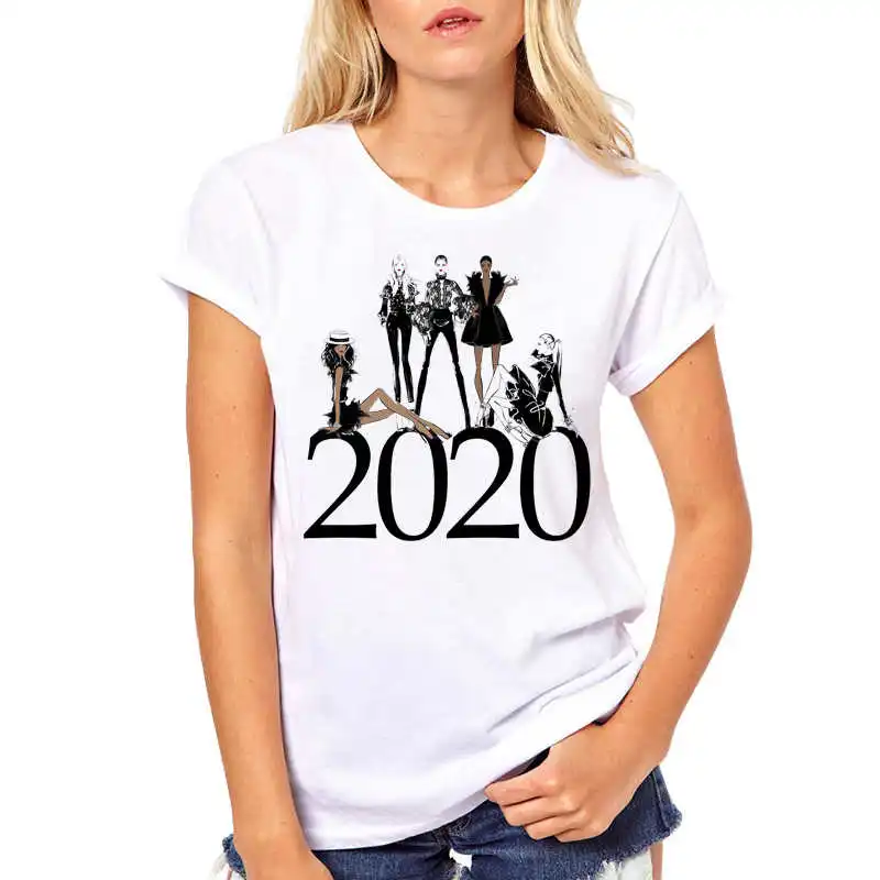 

Hot TEEHUB Sales Vogue Girls Women T-Shirt Beauty French girls Printed T Shirts Short Sleeve O-Neck Casual Tees Hipster Tops