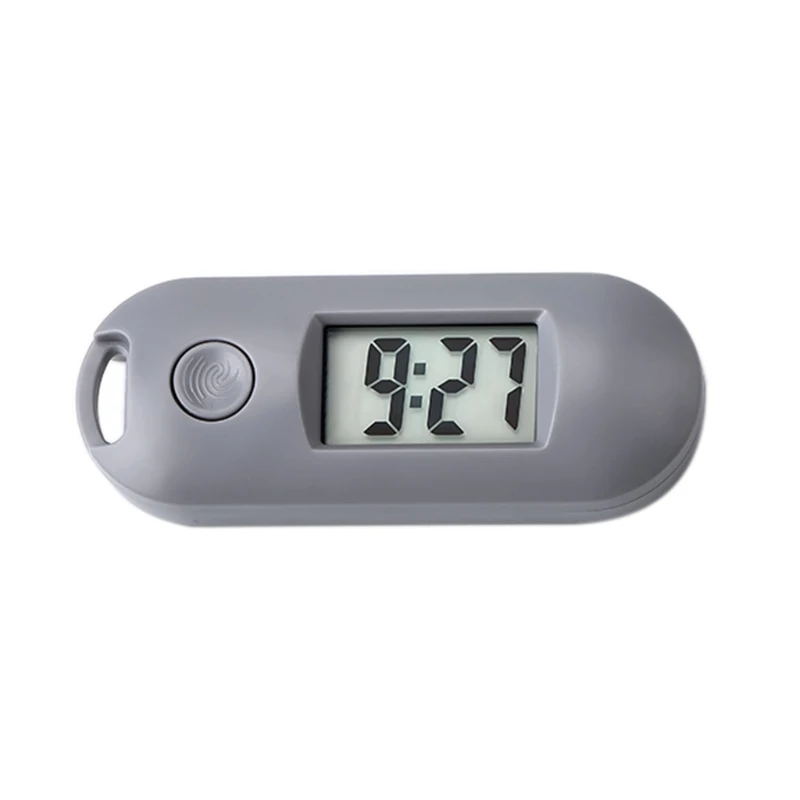 

Portable Silent Digital Electronic Clock for student Exam Study Library Mini Pocket Watch Green Backlight LCD Display