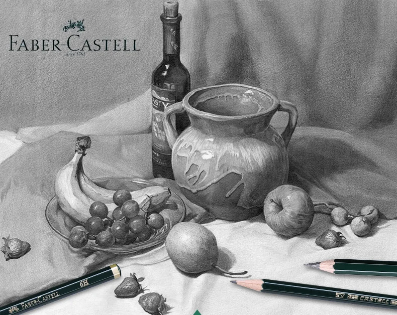 Faber Castel 16 шт./кор. карандаши профессиональный карандаш для эскизов пастельный HB 2B