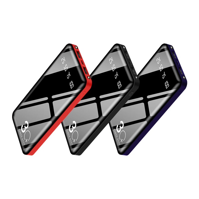 30000 мАч Внешний аккумулятор внешний USB светодиодный портативное зарядное