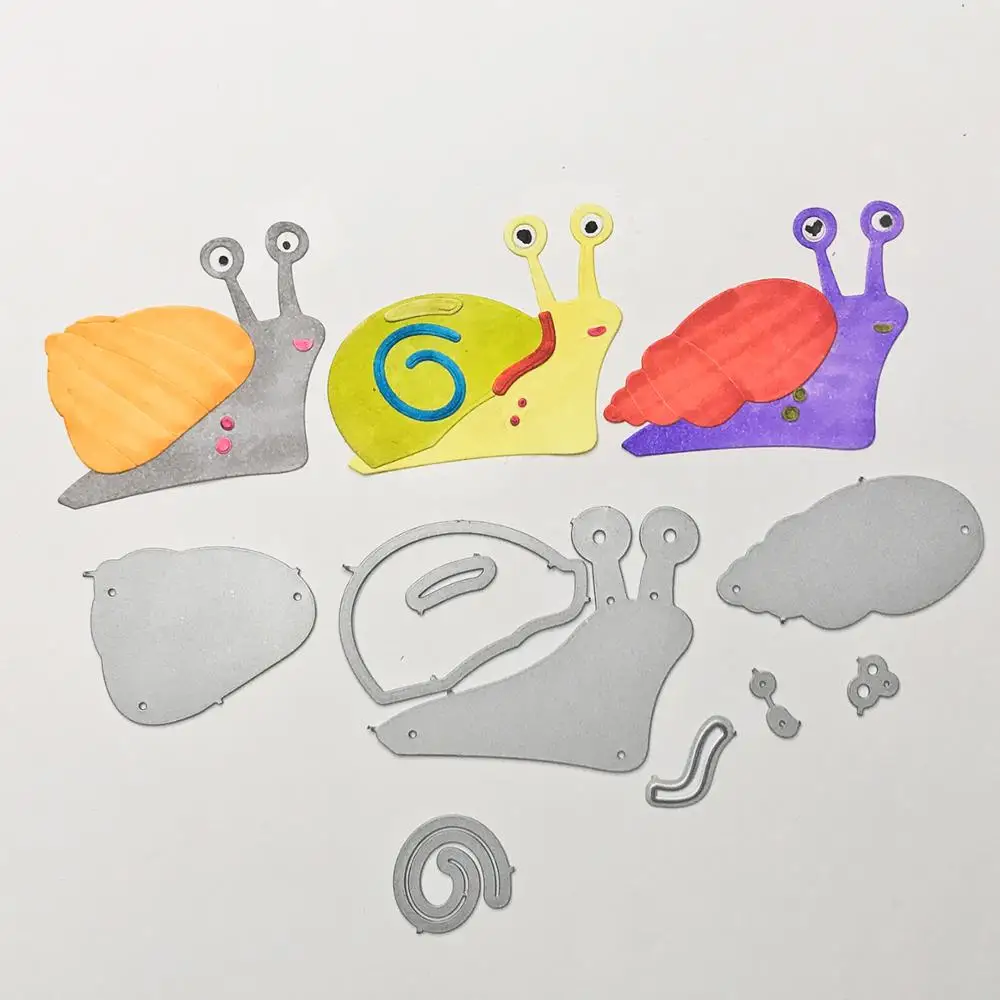 Улитки тратят металлические режущие штампы Серебряный трафарет для