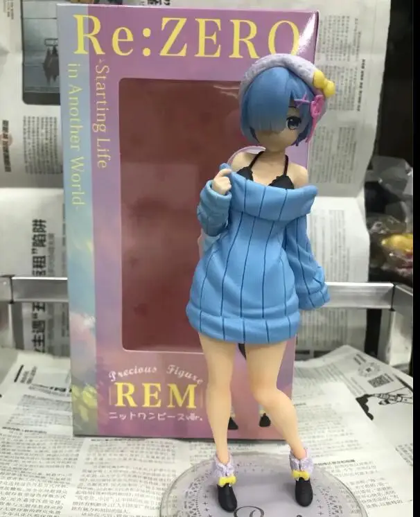 

24cm Re:Life In A Different World From Zero rem Sexy girl Action Figure New Collection Model New for christmas gift